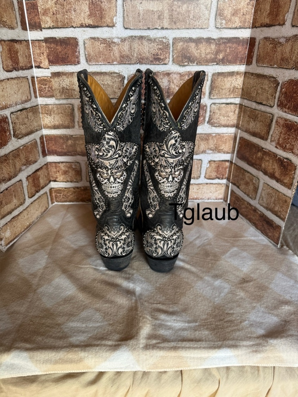 Old Gringo Black and Cream shooter boots - Picture 3 of 10